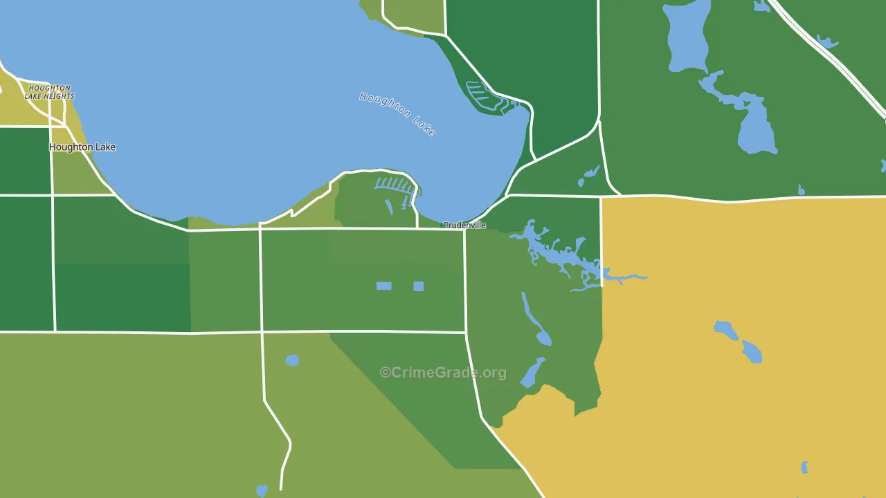 48651, MI Map of Vehicle Theft Rates