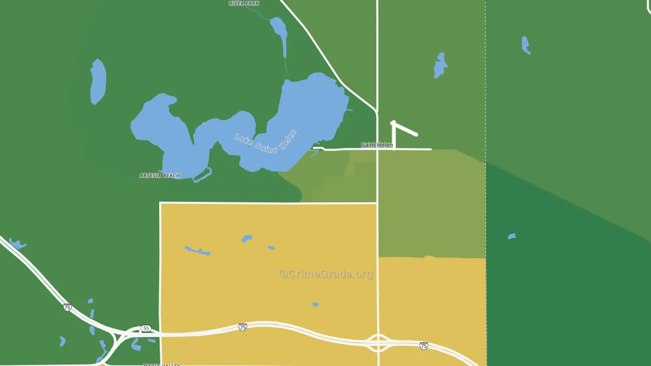 48656, MI Map of Vehicle Theft Rates