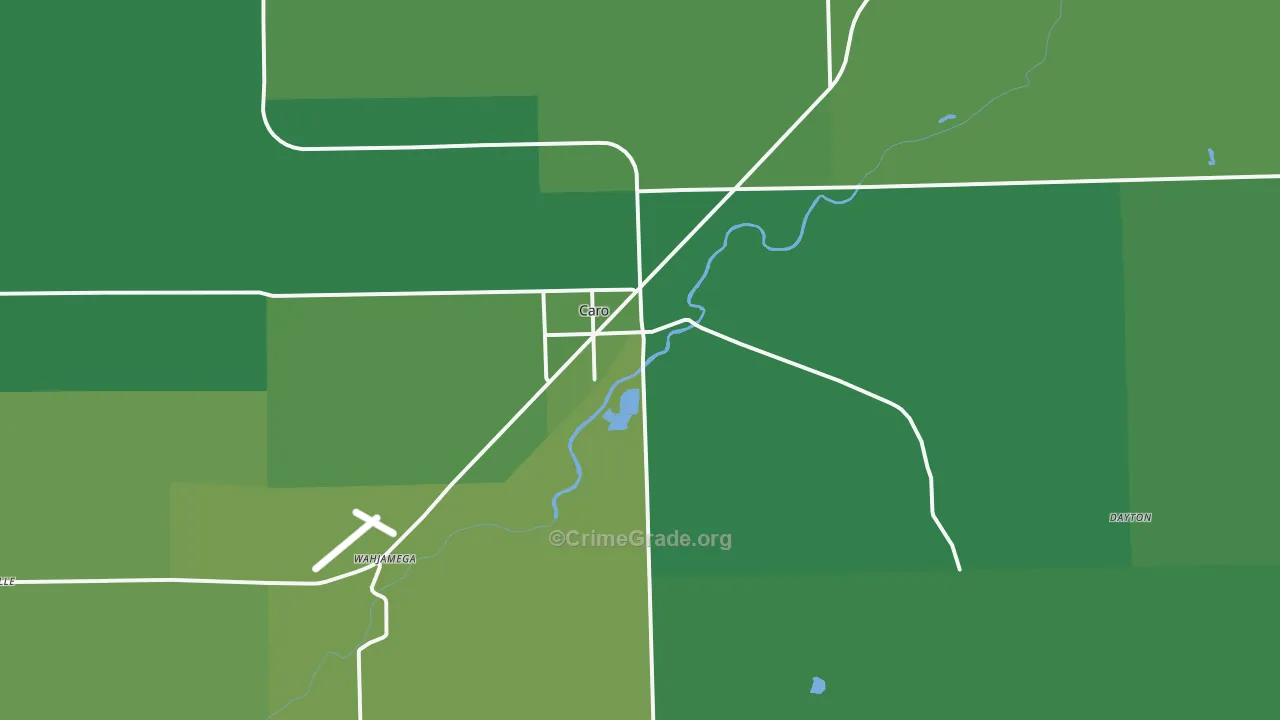 48723, MI Map of Vehicle Theft Rates