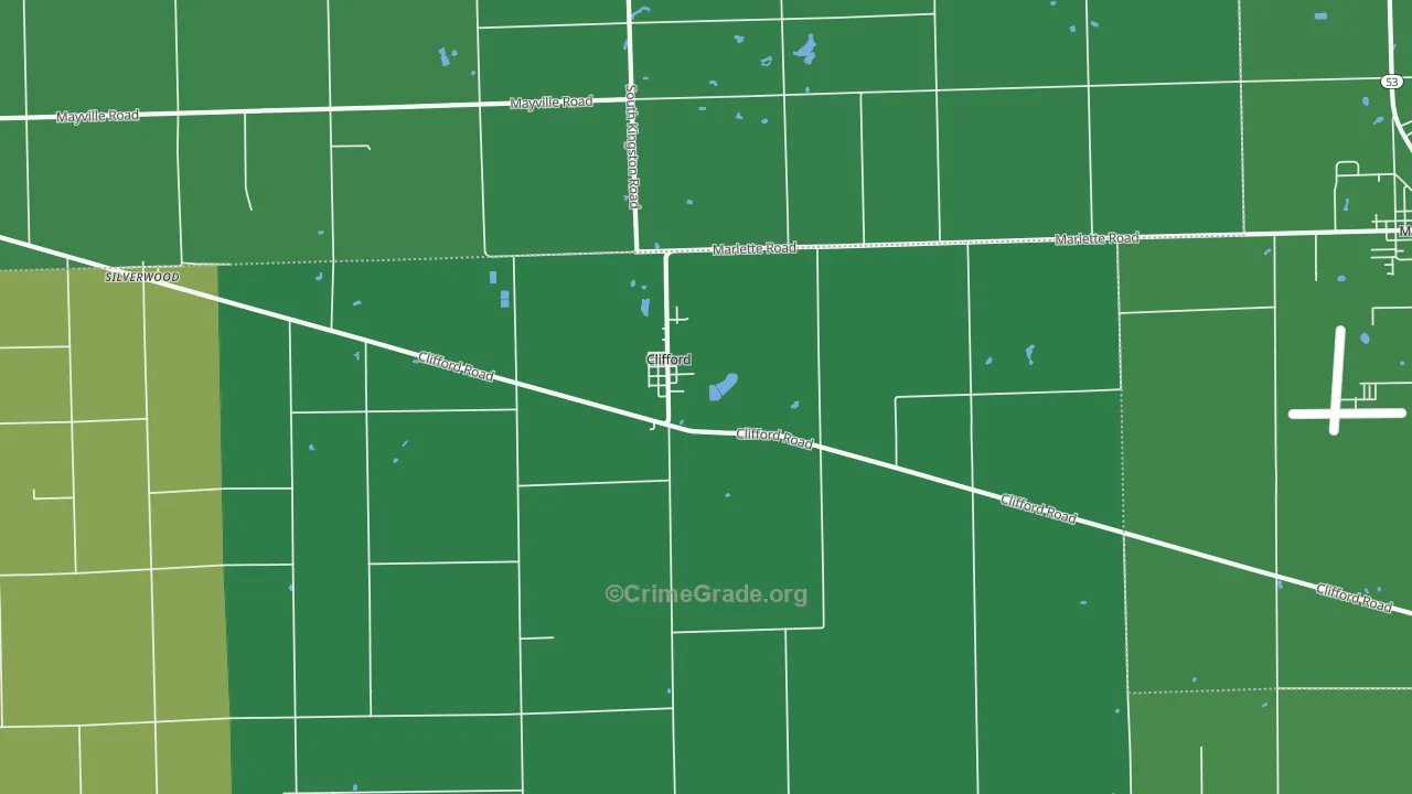 48727, MI Map of Vehicle Theft Rates