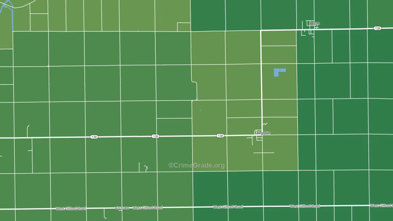 48733, MI Map of Vehicle Theft Rates