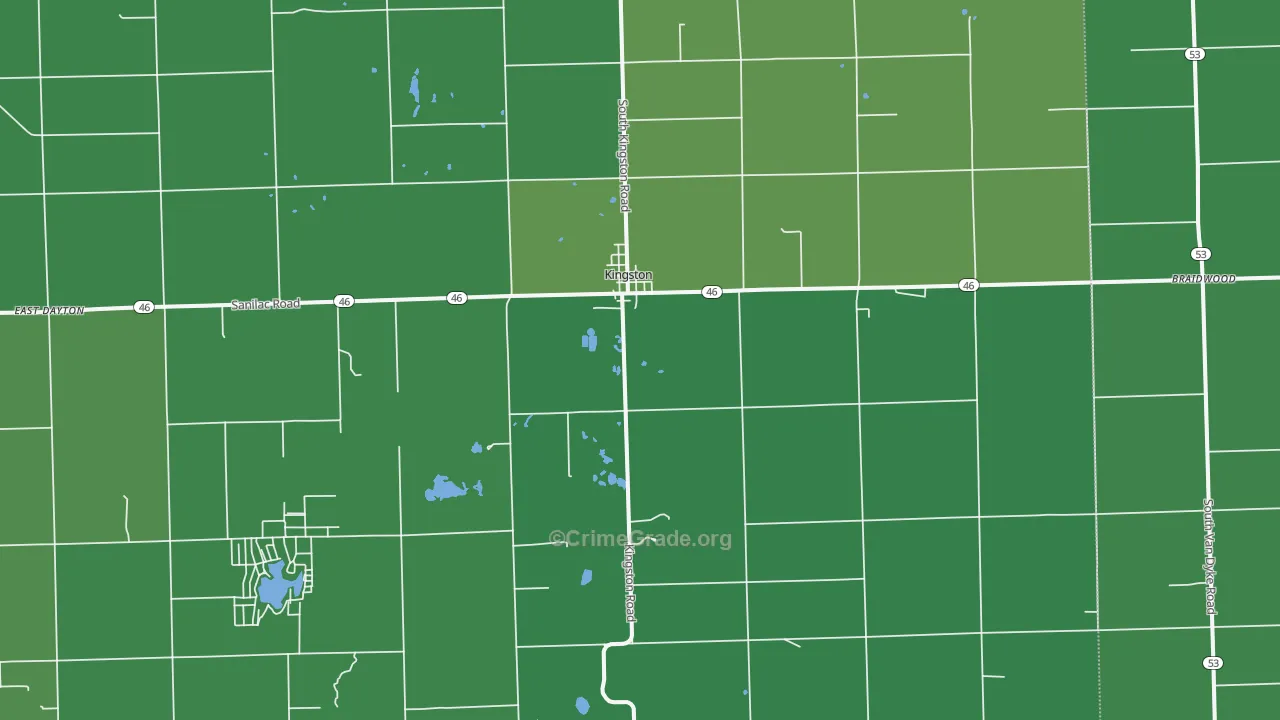 48741, MI Map of Vehicle Theft Rates