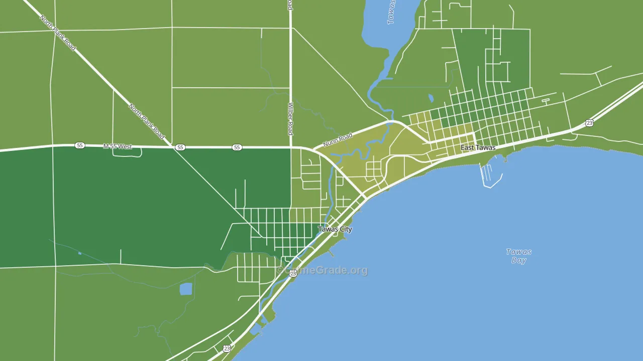 48764, MI Map of Vehicle Theft Rates