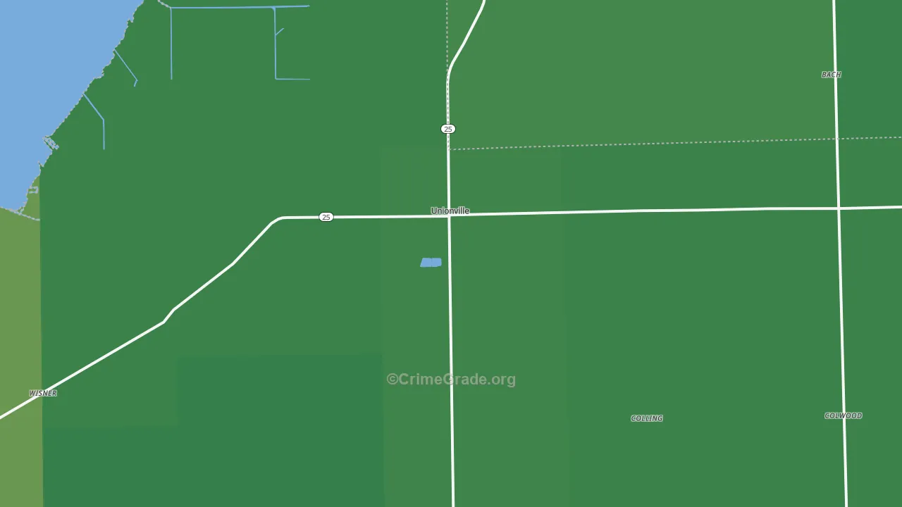 48767, MI Map of Vehicle Theft Rates