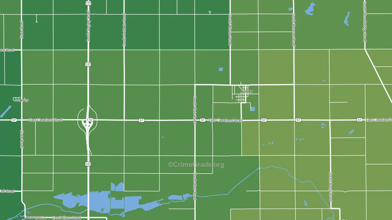 48806, MI Map of Vehicle Theft Rates