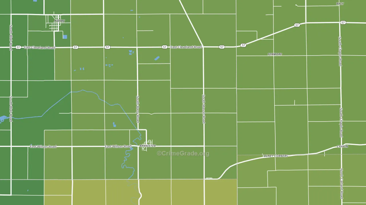 48807, MI Map of Vehicle Theft Rates