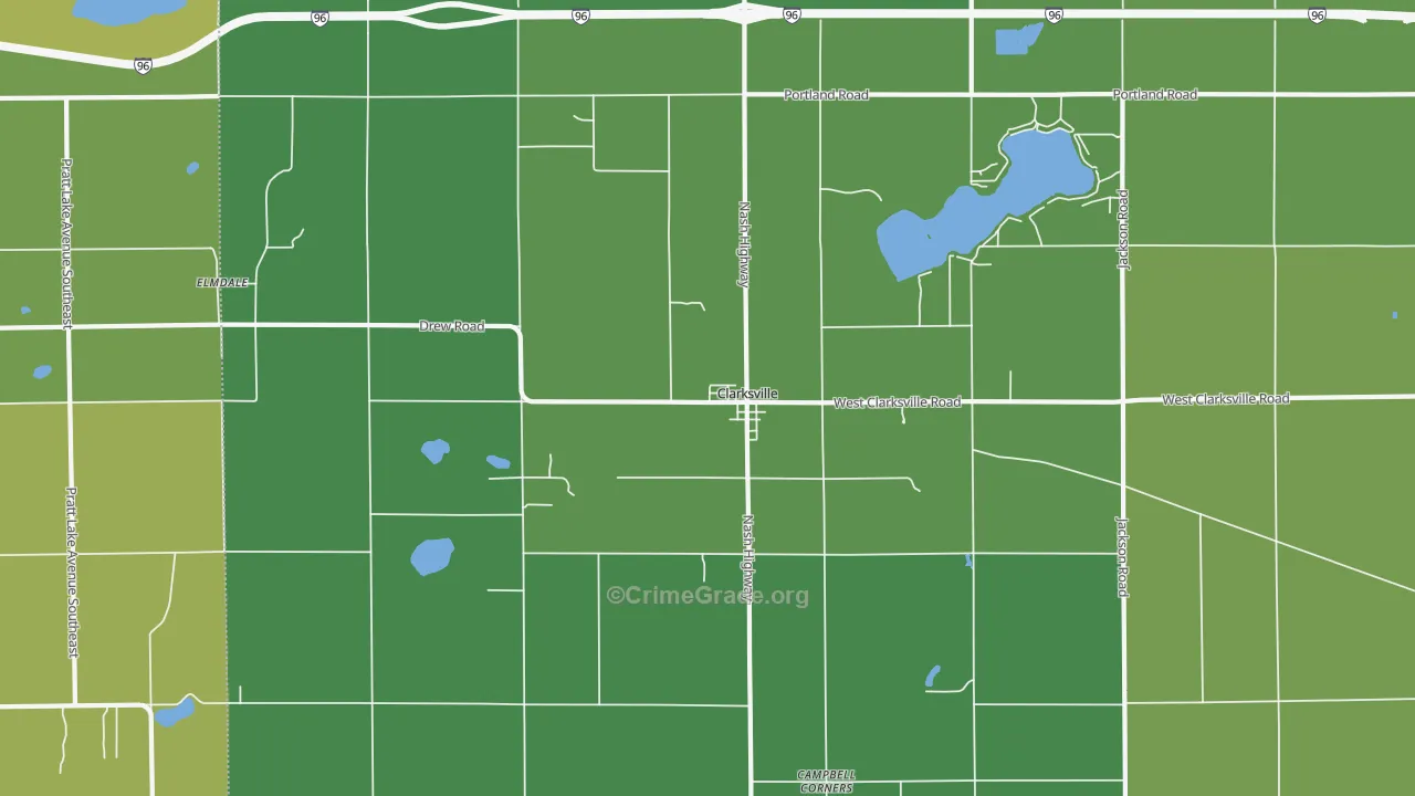 48815, MI Map of Vehicle Theft Rates