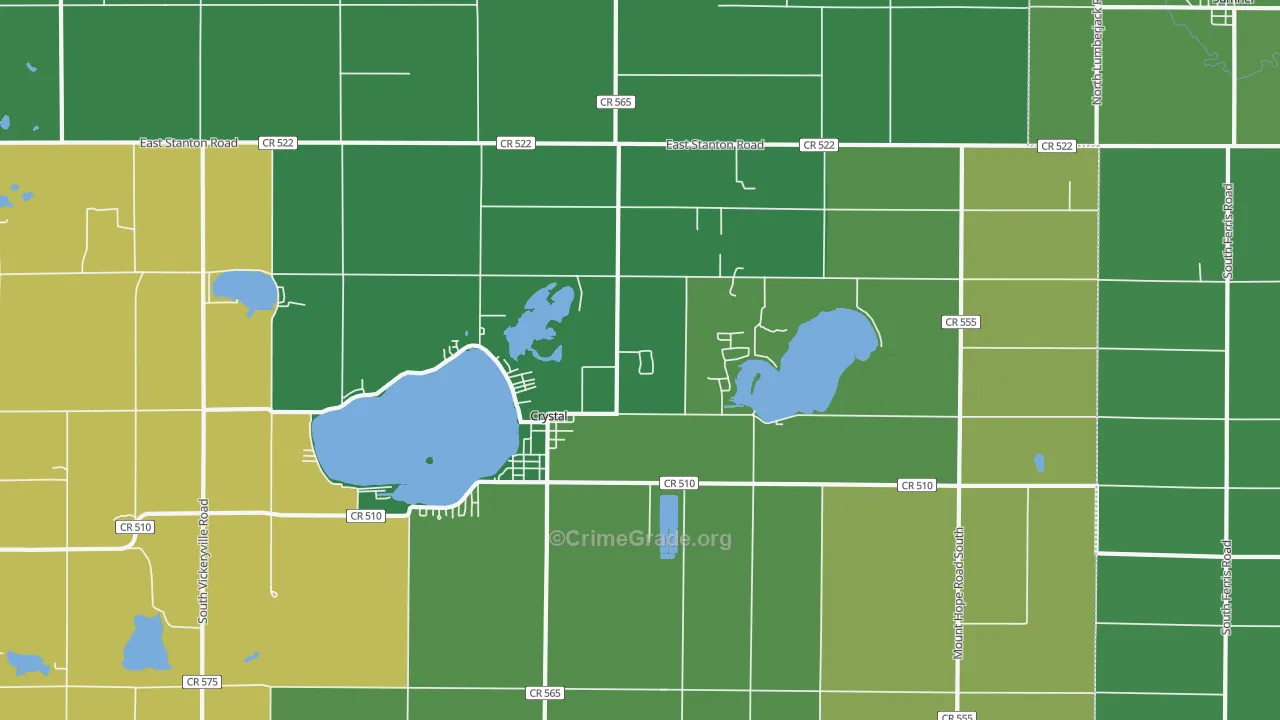 48818, MI Map of Vehicle Theft Rates
