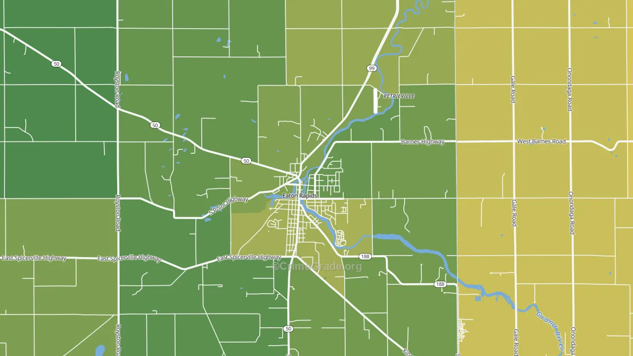 48827, MI Map of Vehicle Theft Rates