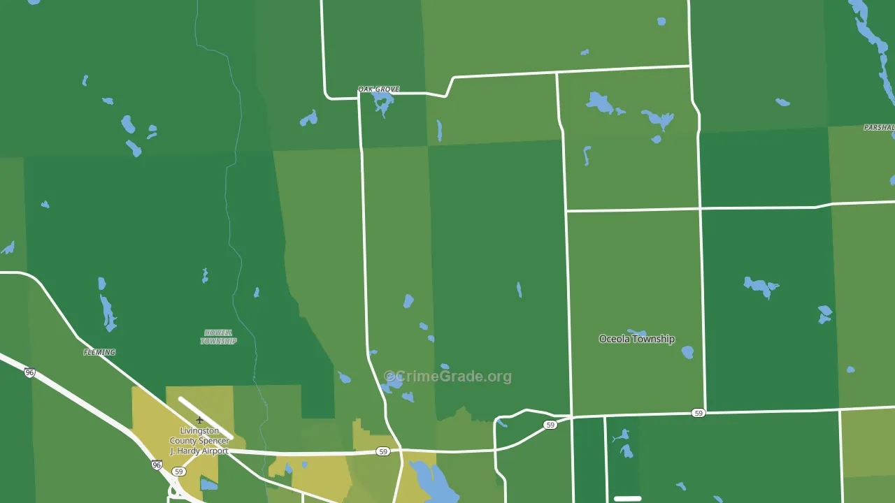 48855, MI Map of Vehicle Theft Rates