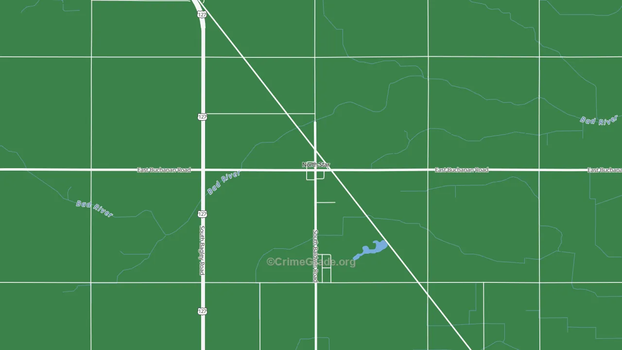 48862, MI Map of Vehicle Theft Rates