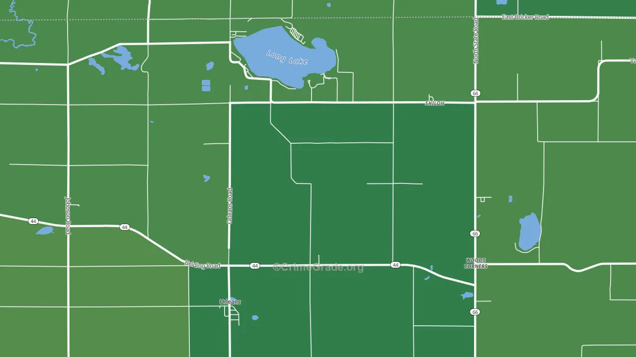 48865, MI Map of Vehicle Theft Rates