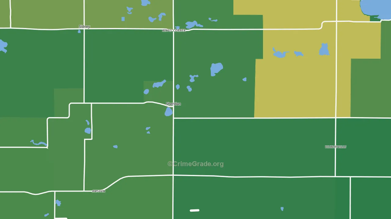 48884, MI Map of Vehicle Theft Rates
