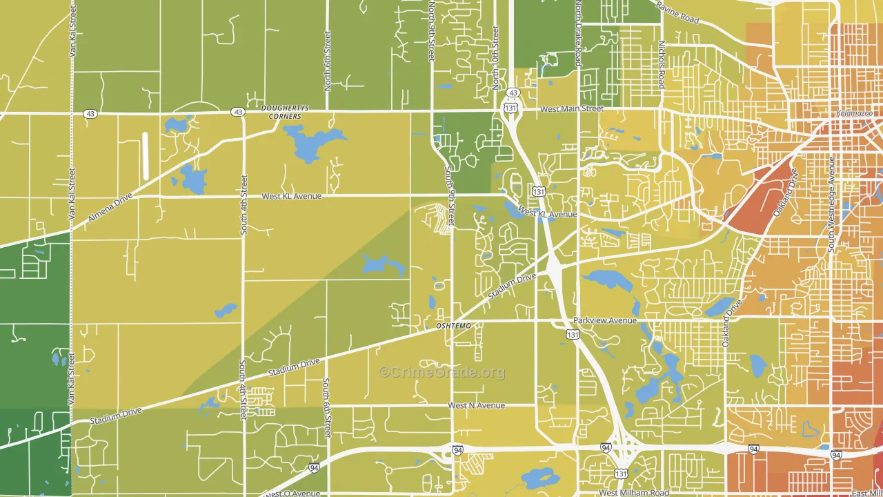 49009, MI Map of Vehicle Theft Rates