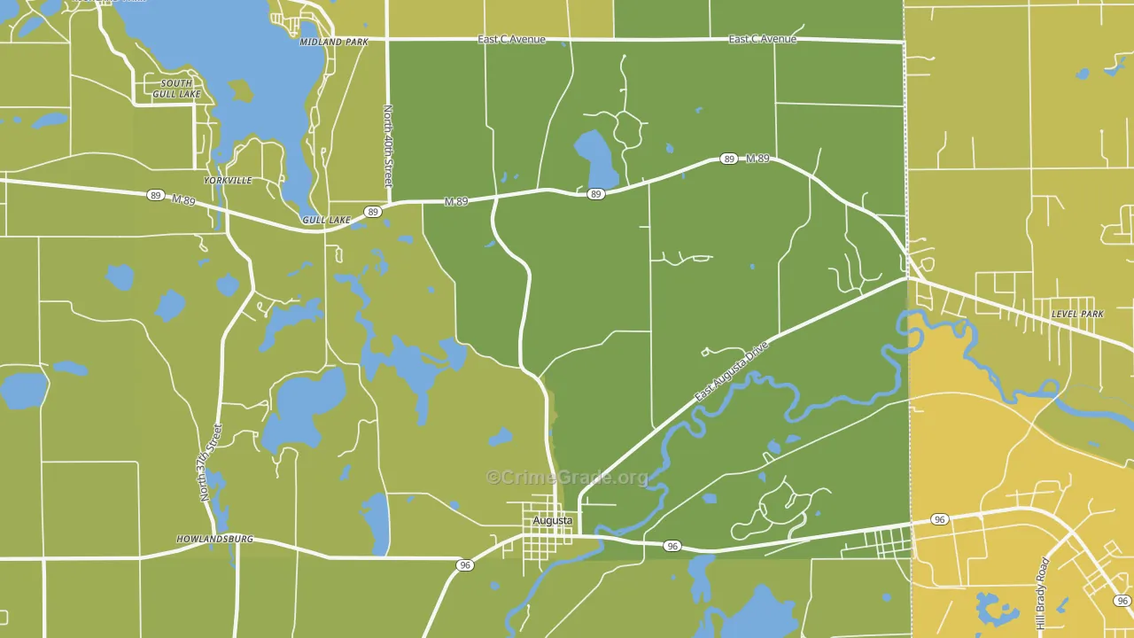 49012, MI Map of Vehicle Theft Rates