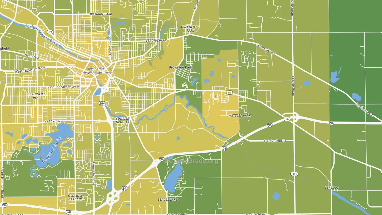 49014, MI Map of Vehicle Theft Rates