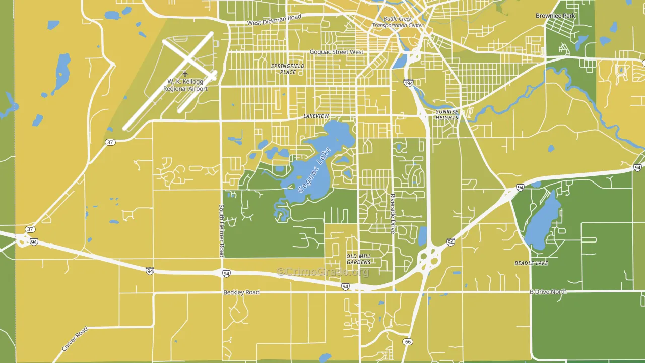 49015, MI Map of Vehicle Theft Rates
