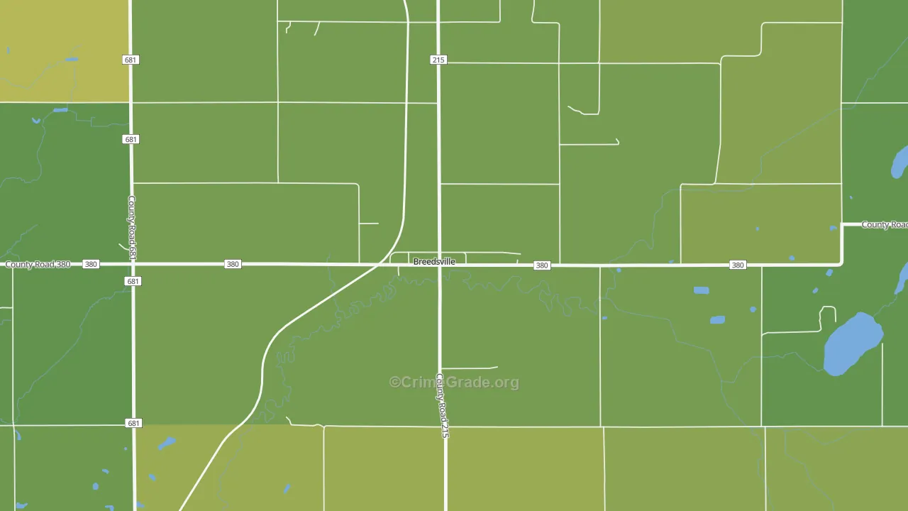 49027, MI Map of Vehicle Theft Rates