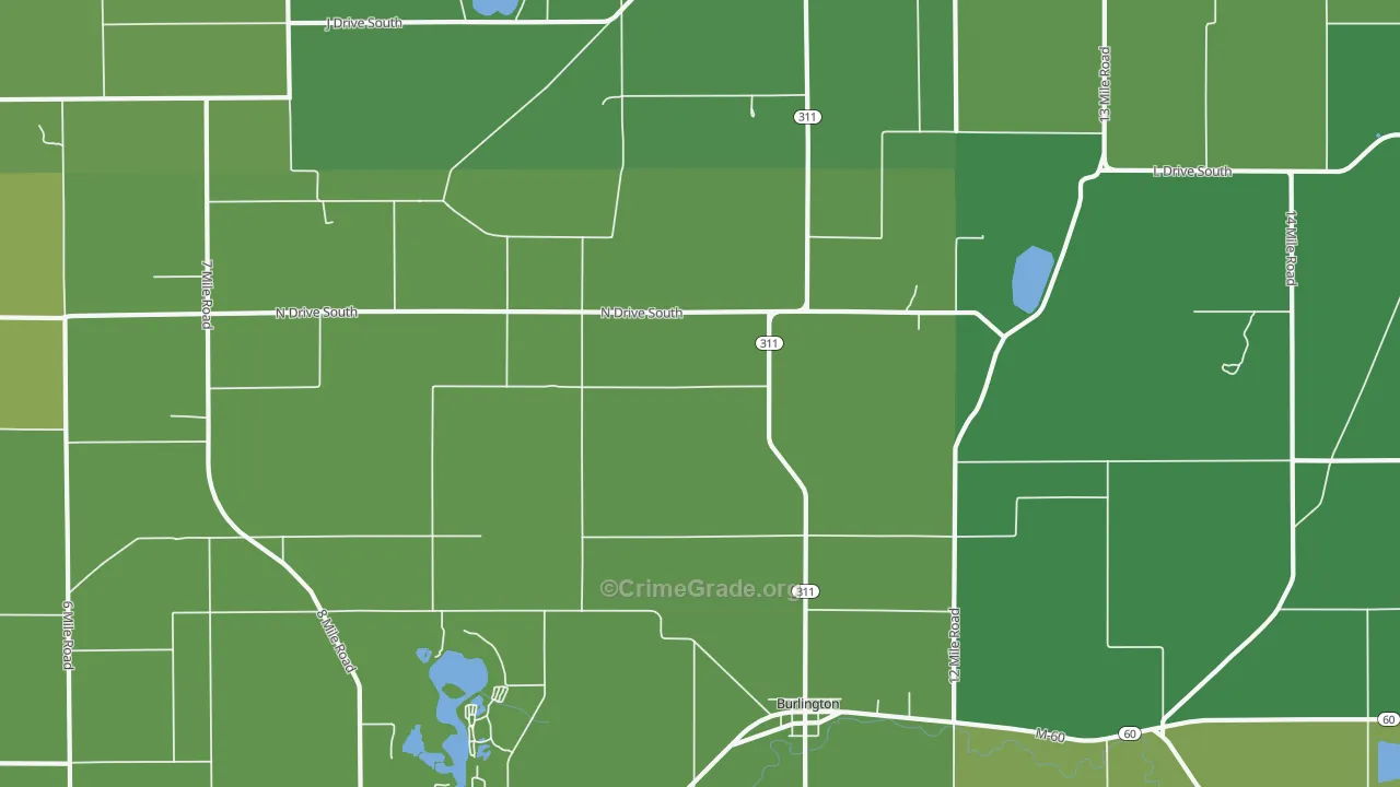 49029, MI Map of Vehicle Theft Rates
