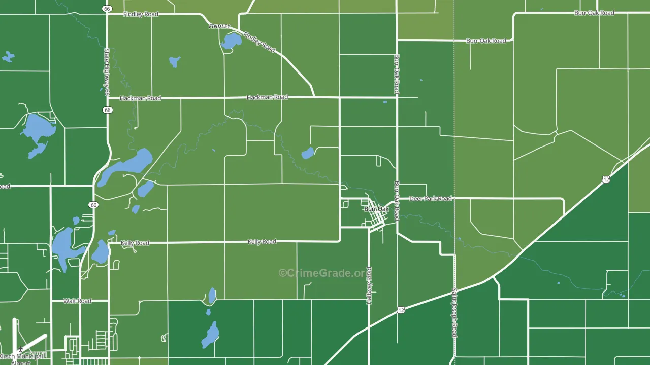 49030, MI Map of Vehicle Theft Rates