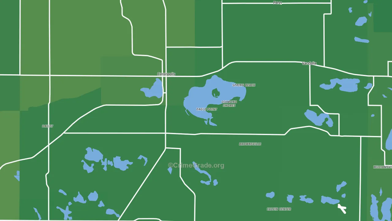 49031, MI Map of Vehicle Theft Rates