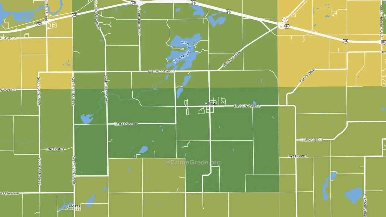 49034, MI Map of Vehicle Theft Rates