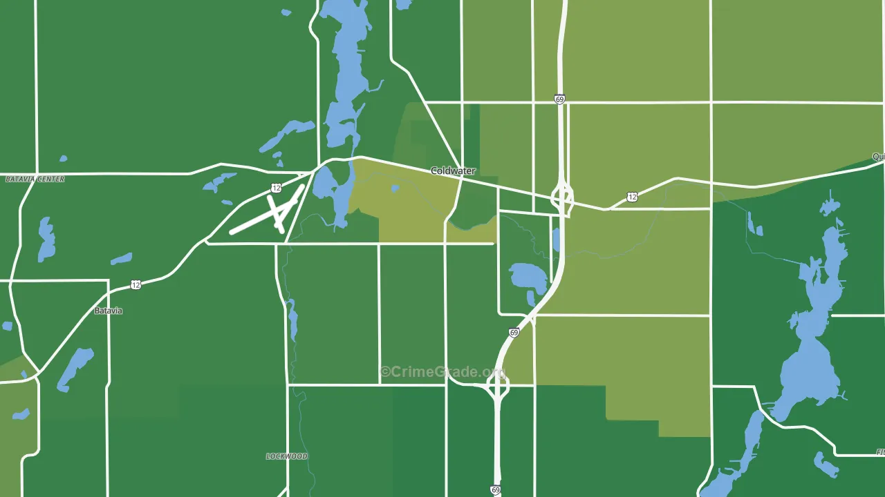 49036, MI Map of Vehicle Theft Rates
