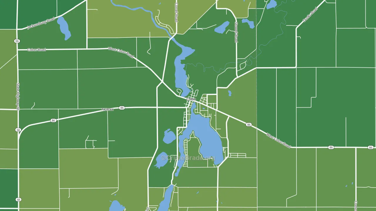49040, MI Map of Vehicle Theft Rates