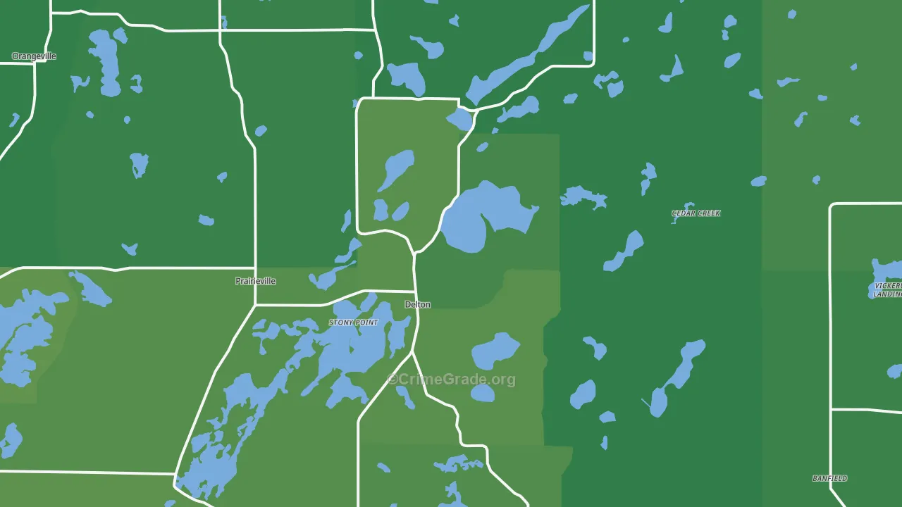 49046, MI Map of Vehicle Theft Rates