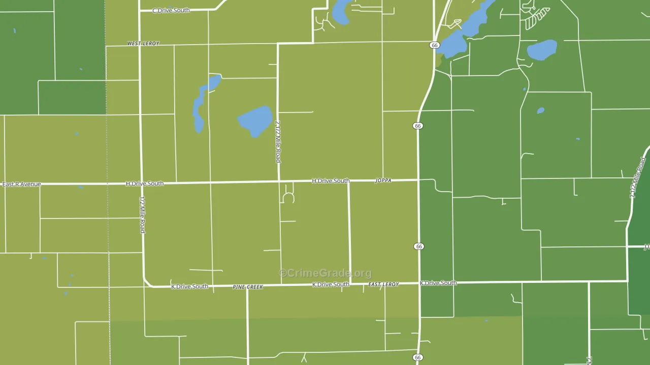 49051, MI Map of Vehicle Theft Rates