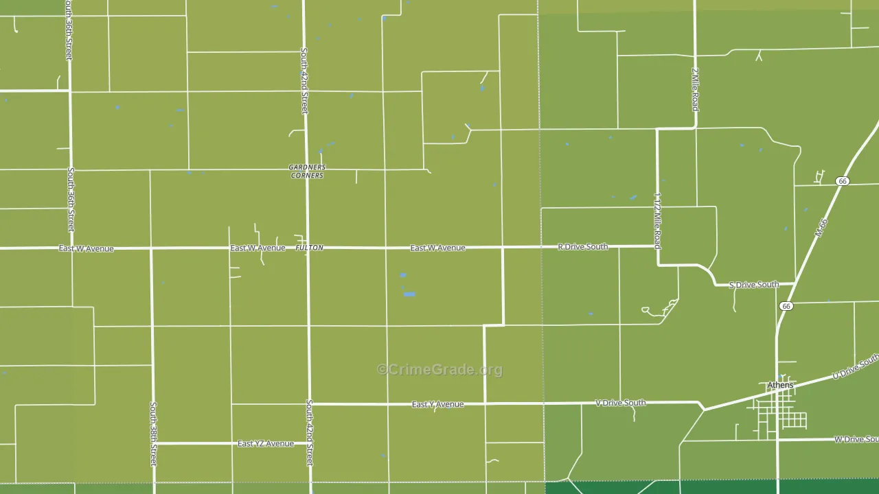 49052, MI Map of Vehicle Theft Rates