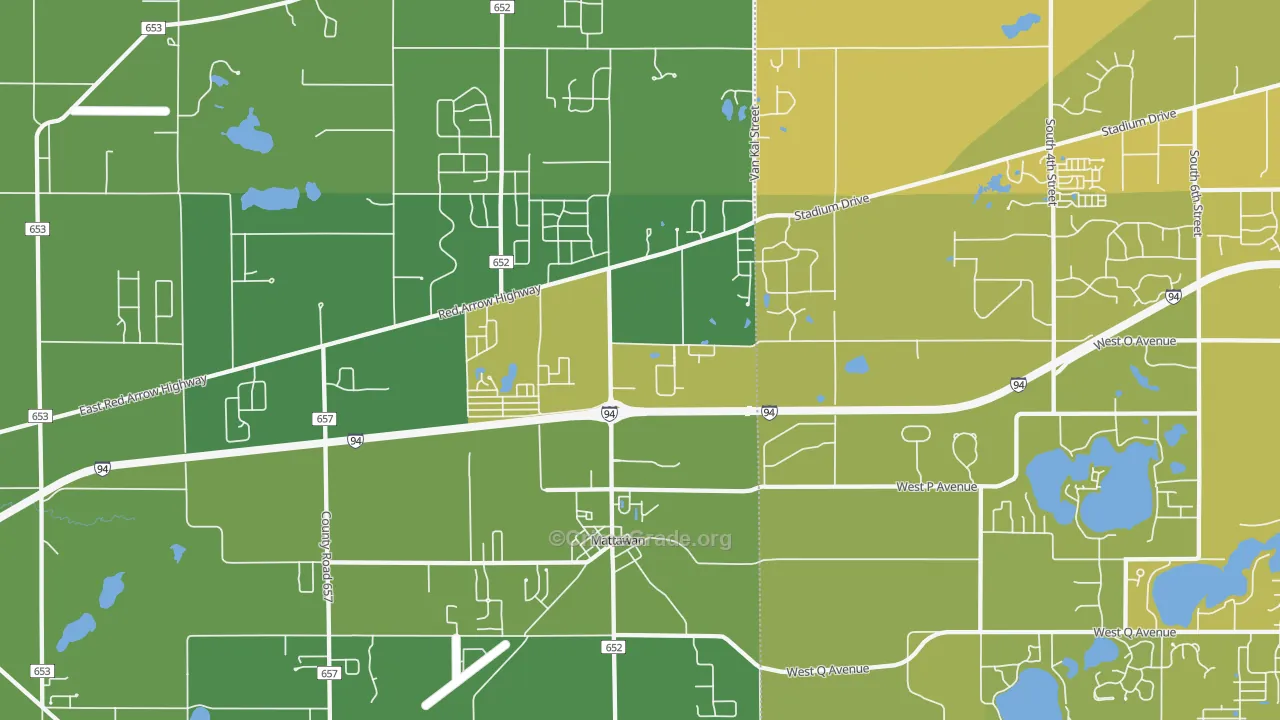 49071, MI Map of Vehicle Theft Rates