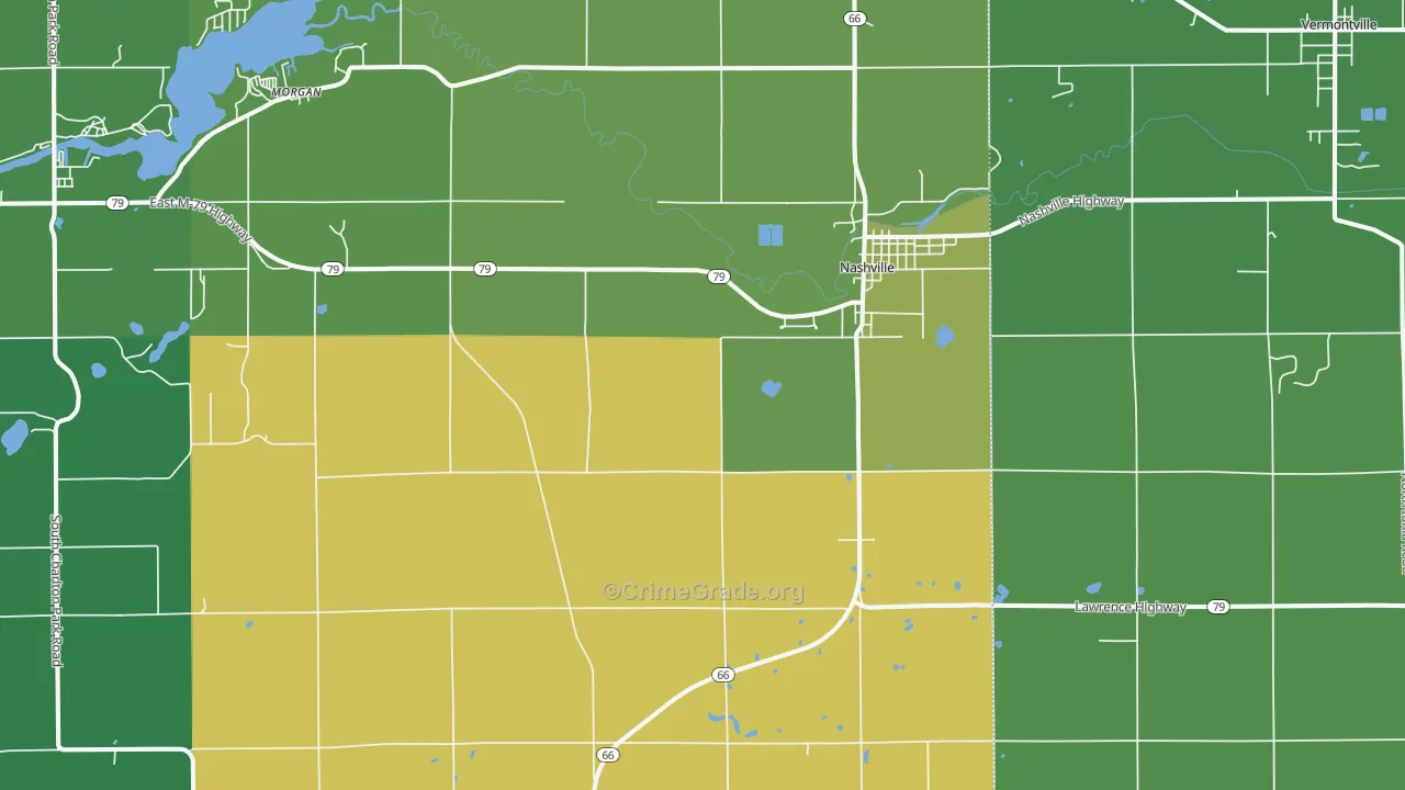 49073, MI Map of Vehicle Theft Rates