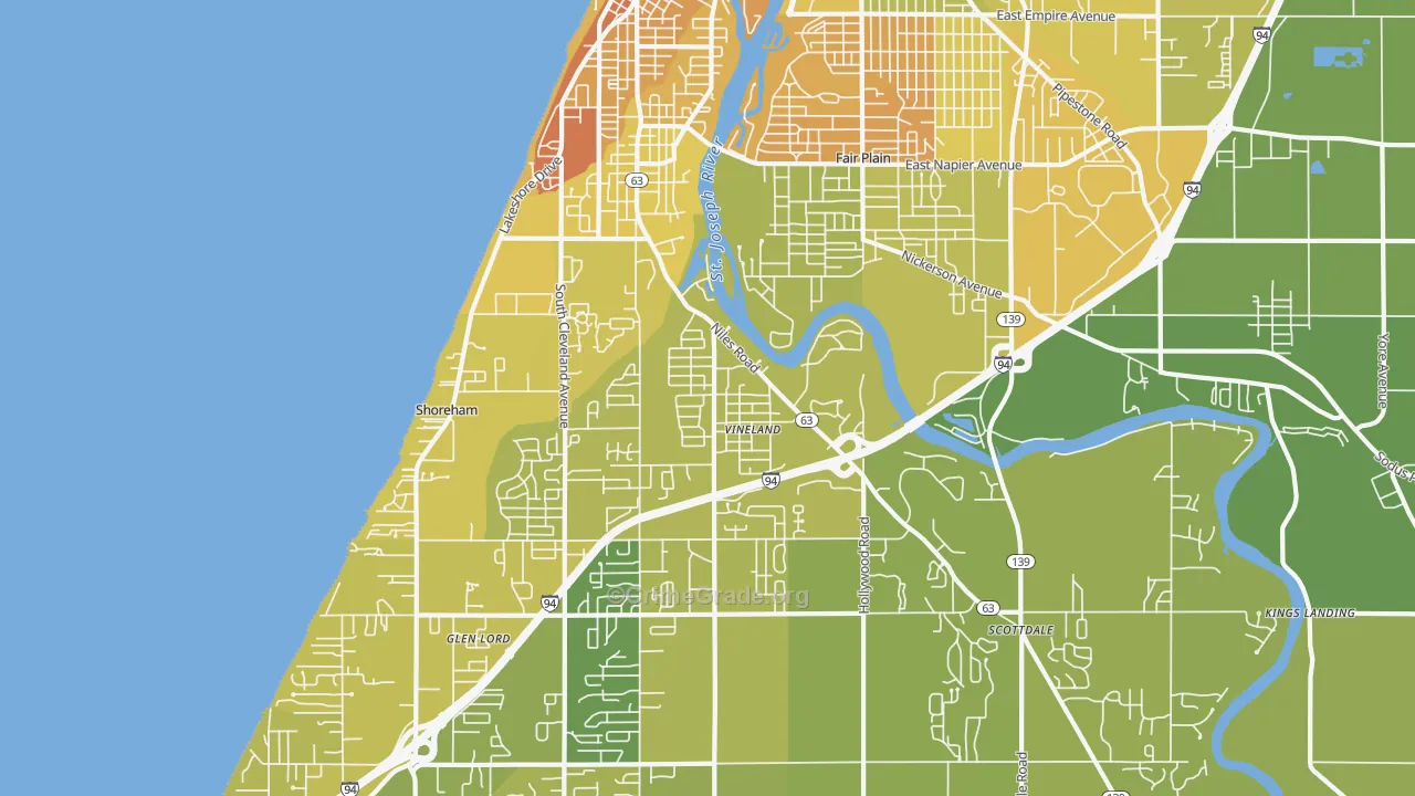 49085, MI Map of Vehicle Theft Rates