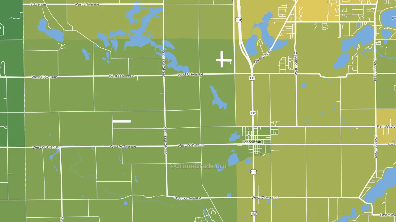 49087, MI Map of Vehicle Theft Rates