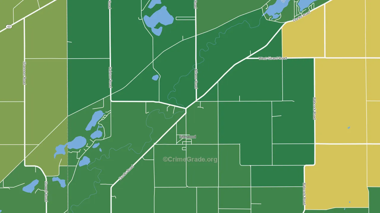 49089, MI Map of Vehicle Theft Rates