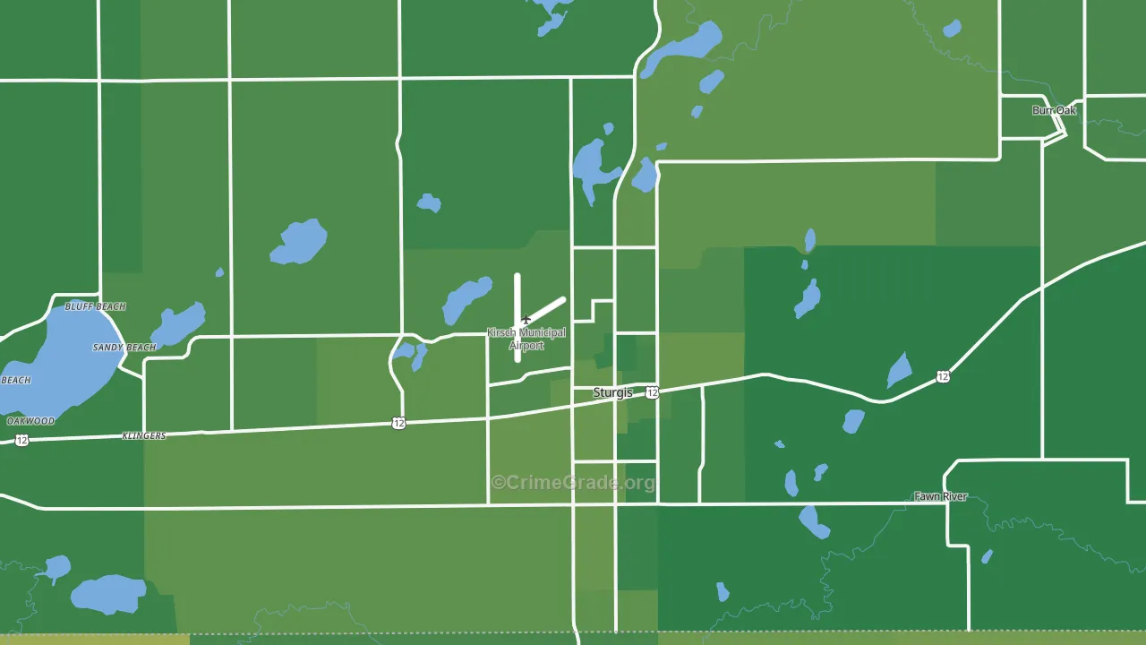 49091, MI Map of Vehicle Theft Rates