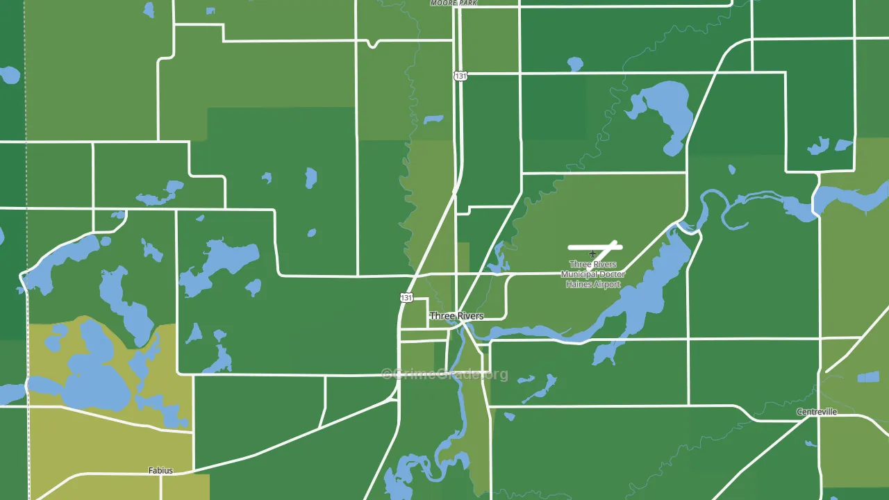 49093, MI Map of Vehicle Theft Rates