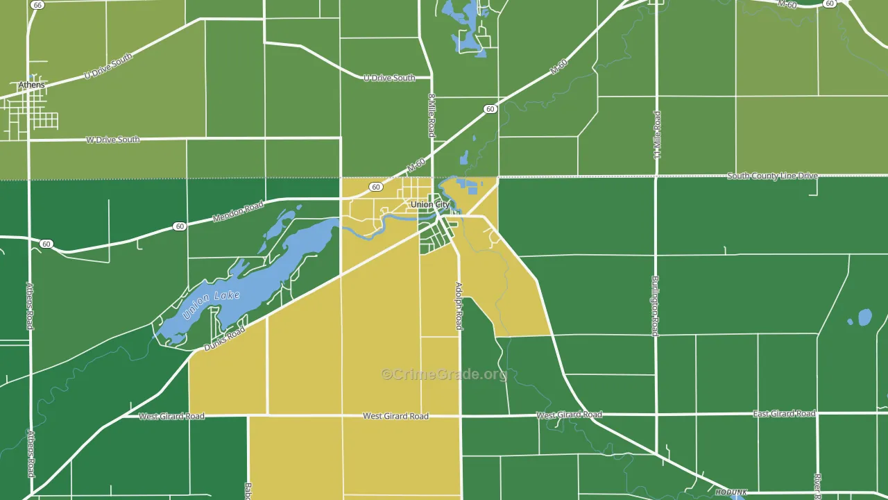 49094, MI Map of Vehicle Theft Rates