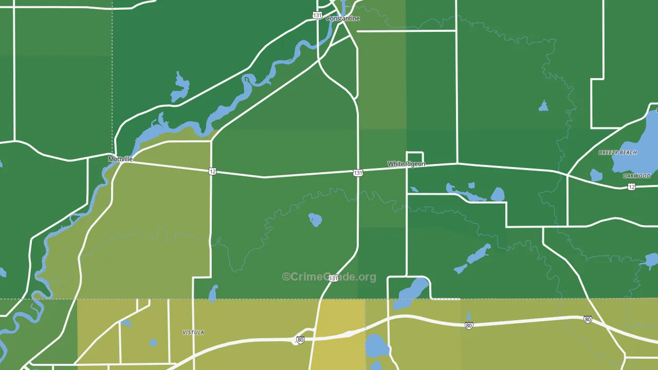 49099, MI Map of Vehicle Theft Rates