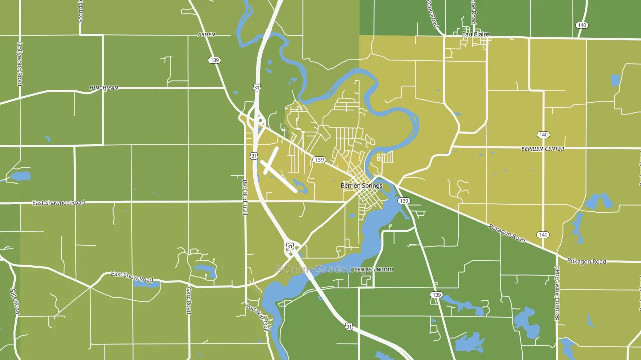 49103, MI Map of Vehicle Theft Rates