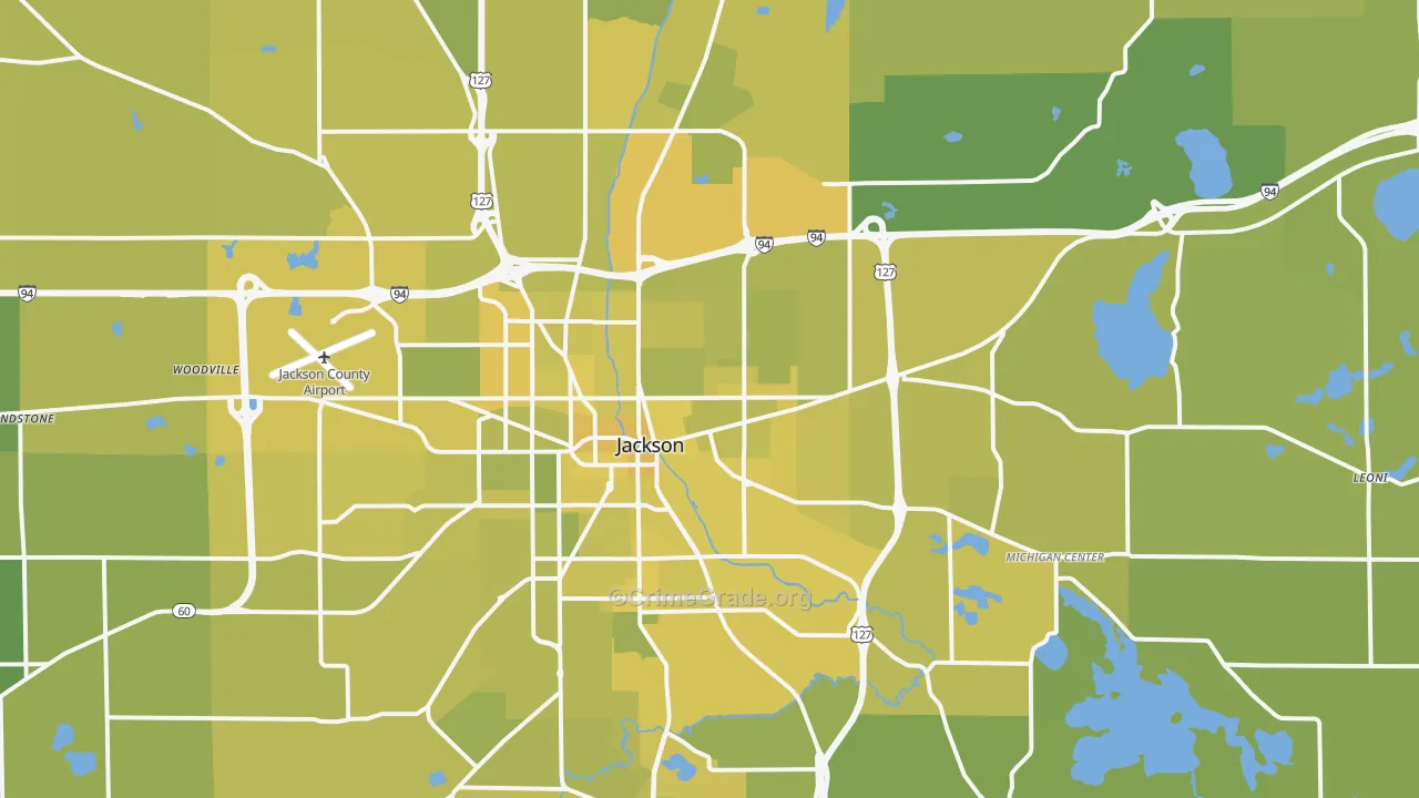 49201, MI Map of Vehicle Theft Rates