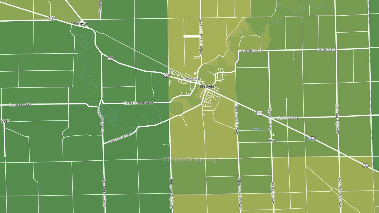 49228, MI Map of Vehicle Theft Rates