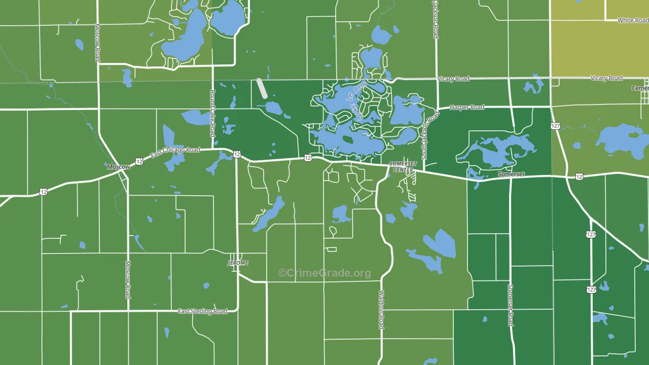 49249, MI Map of Vehicle Theft Rates