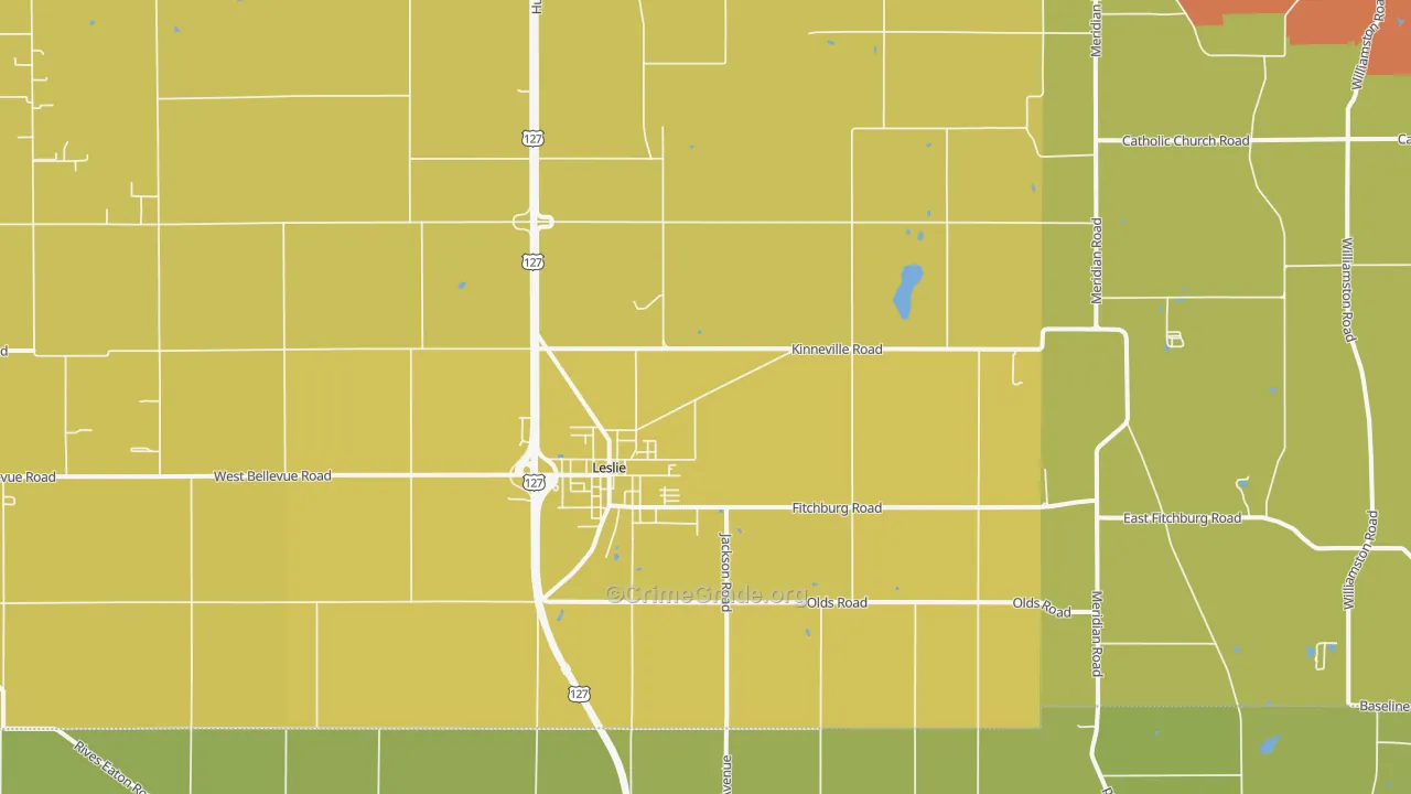 49251, MI Map of Vehicle Theft Rates