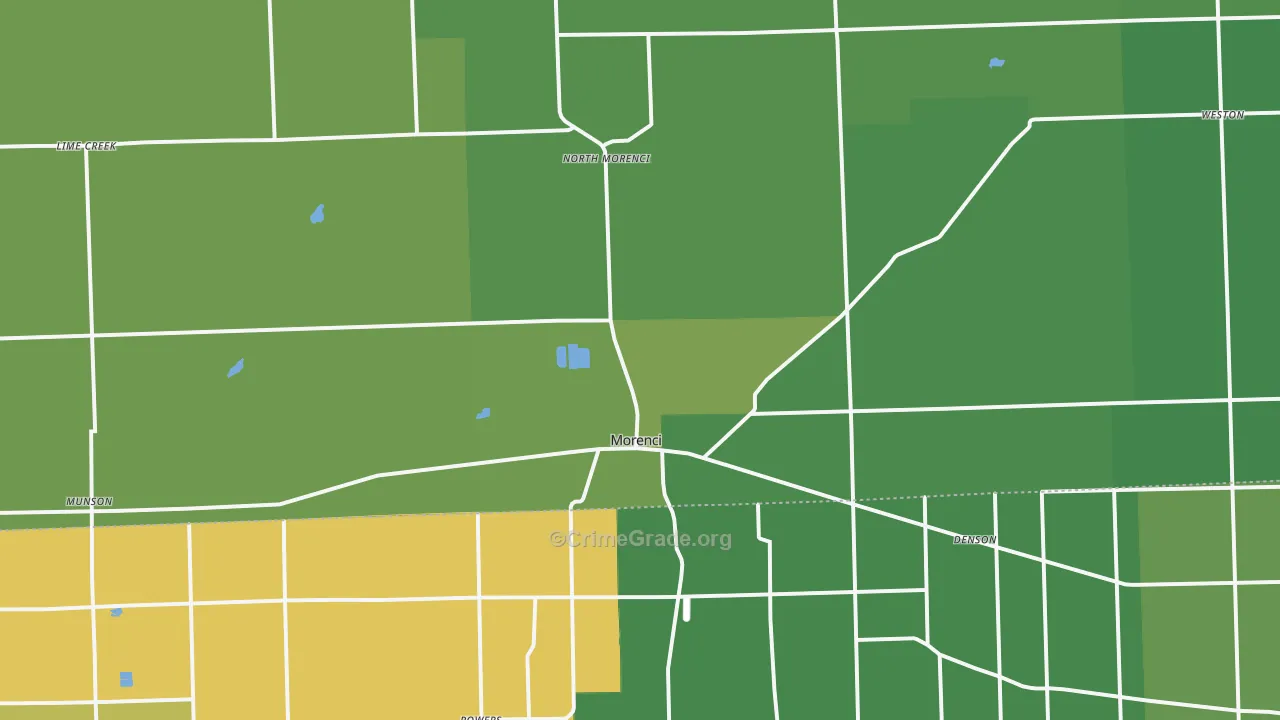 49256, MI Map of Vehicle Theft Rates