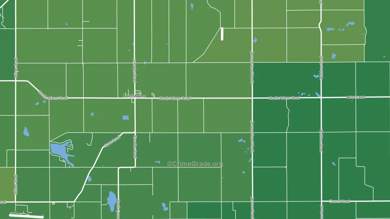 49262, MI Map of Vehicle Theft Rates