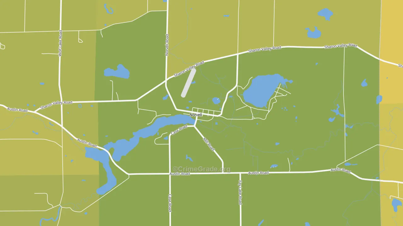 49263, MI Map of Vehicle Theft Rates