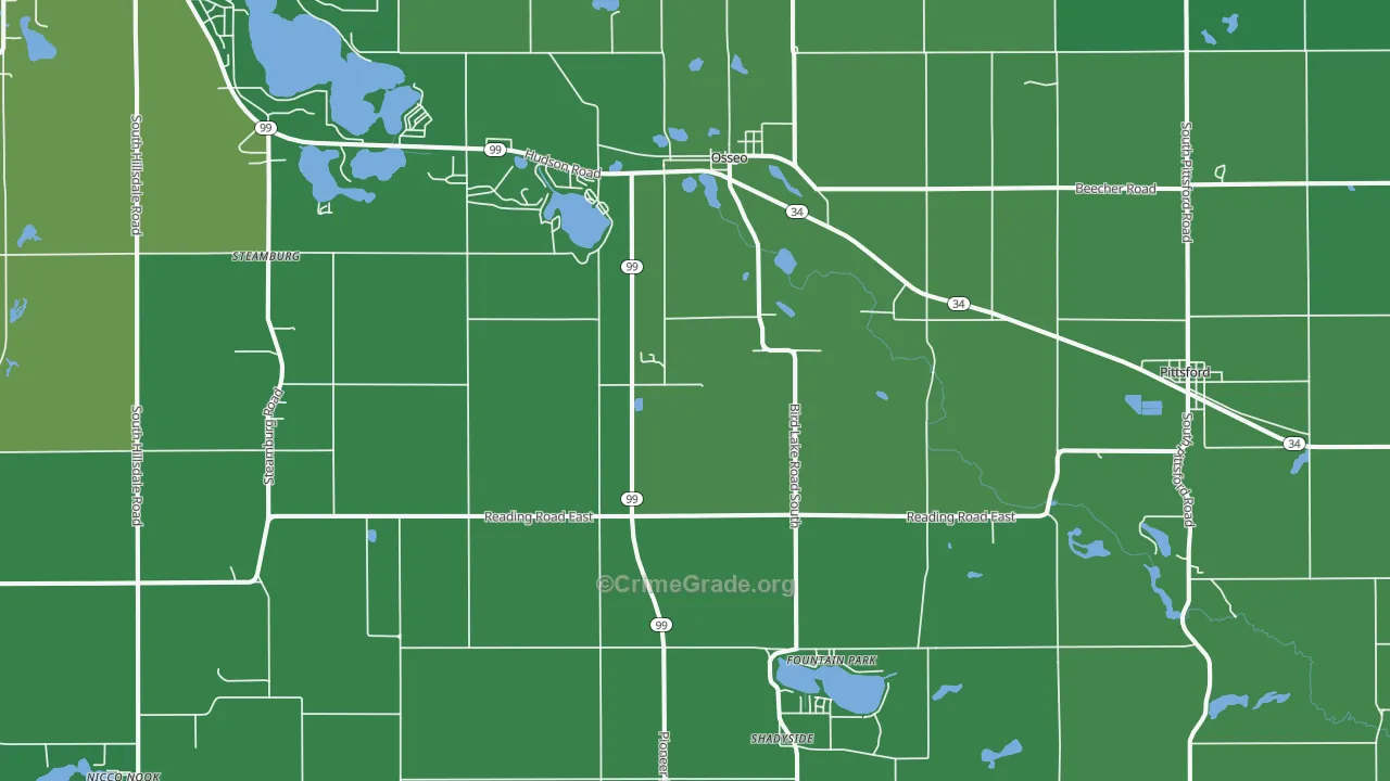 49266, MI Map of Vehicle Theft Rates
