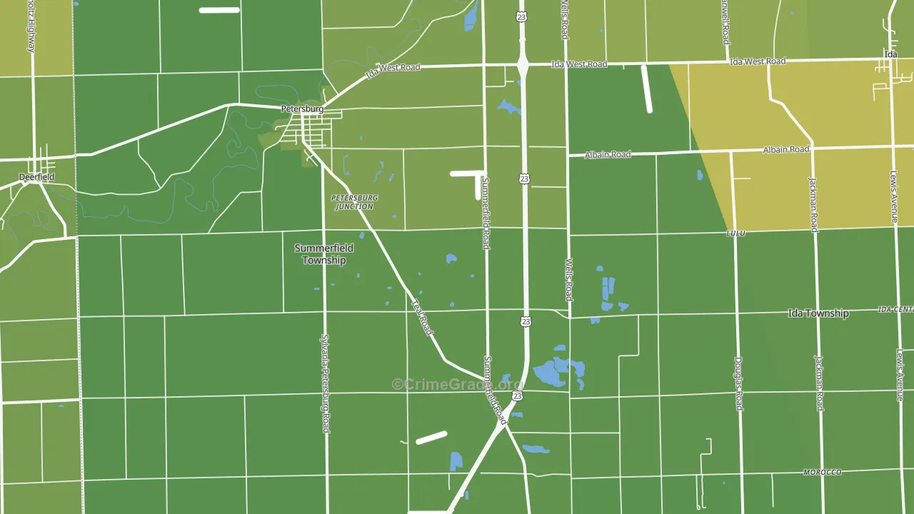 49270, MI Map of Vehicle Theft Rates